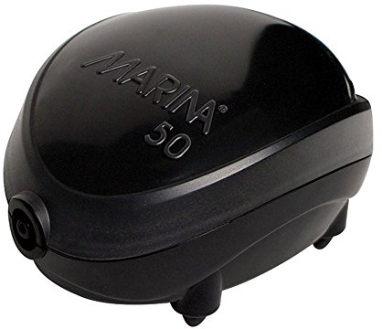 Marina 11110 Durchlüfterpumpe 50, für Aquarien bis 60L, Schwarz