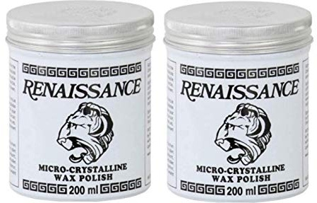 Set of 2 Renaissance Wax Polish Micro-crystalline 200ml Containers