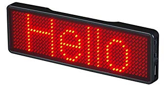 Bluetooth-LED-Namensschilder Verbesserte kabellose Bluetooth-LED-Namensschild Wiederaufladbare Namensschild Karte mit Magnet/Pin für die Party Bar-Ausstellung im Hotel Restaurant Shop