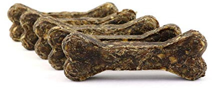 DOGBOSS Kauknochen mit Cistus Incanus (Zistrose) aus 100% natürlichen Zutaten speziell für Welpen & Seniorhunde in verschiedenen Größen und Geschmack (5er mit Cistus Incanus und Pansen, 12 cm)