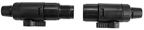 Schnellverschluss Aquarium Ventil Poliertes Kunststoff, 16 mm | Wasserdurchfluss-Steuerung für Filter, Pumpenrücklaufleitungen, Abschäumer, Schlauchventil für Süß- und Salzwasseraquarien