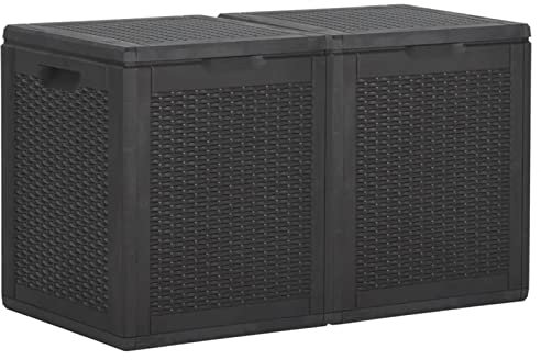 UV- och väderbeständig förvaringslåda för trädgård/uteplats - 100% PP-material