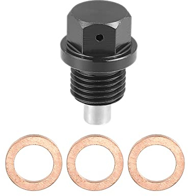 X AUTOHAUX Ölablassschraube M14x1,5 Magnetische Ölwannenschraube Ölwanne Schwarz