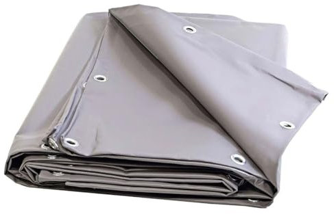 Tecplast Bâche pour Carport Grise 8x9 m XP640CP - Garantie 10 Ans - Toile PVC étanche pour abri de Voiture - Made in France