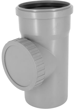 KNM TRADE elemento di ispezione HT DN 75 – pezzo di revisione PP grigio per tubo di scarico