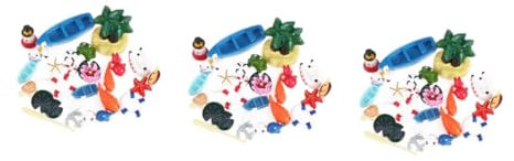 BESTonZON 84stücke Teiliges - -Dekorationen Für Miniatur-landschaften Für Aquarien Terrarien Und Küstendekoration Leichte Und Wasserfeste Ornamente Für Strand-themenpartys Und