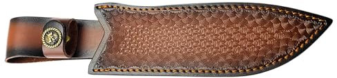 YHZNAGEM Messerscheide aus Leder für Gürtel, Gerader Messerscheide, EDC Holster Taschenmesser Taktischer Holster mit Gürtelschlaufe (B)