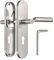 Bwintech 1 juego de manillas clásicas de zinc de 72 mm sobre placa con ajuste de bocallave, adecuadas para dormitorio, puerta principal, puerta de madera