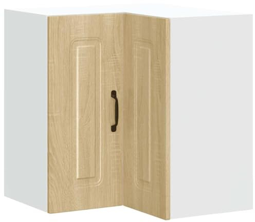 vidaXL Küchen-Eckhängeschrank Kalmar Sonoma-Eiche Holzwerkstoff