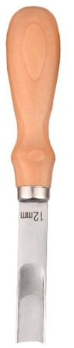 Wambere Lederkanten Schneidemesser Lederkantenschneider Leder Schneidemesser Leder Kantenschneider Rand Beveler Lederkanten Werkzeug mit Holzgriff für DIY Handwerk Leder Schneiden,12MM