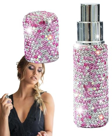Bottiglie spray vuote per profumo, flacone da 10 ml con atomizzatore con strass, contenitore cosmetico riutilizzabile, dispenser da viaggio, spruzzatore per oli profumati da viaggio