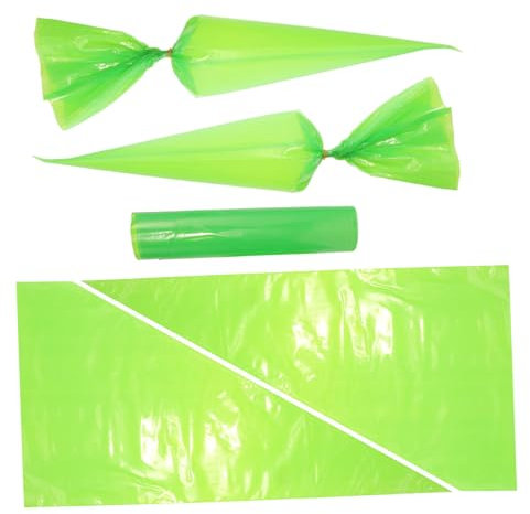 DIYEAH 50 Pièces Presser Le De Ciment Poubelle De Recyclage Bleus Poches à Douille Sachet Poubelle Poche à Douille Compacteur Grands De Recyclage Ldpe Green