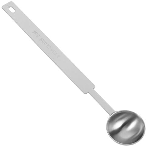 OUNONA Cucchiai Dosatori in Acciaio Cucchiai Da Cucina Manico Lungo Spezie e Per Fornai