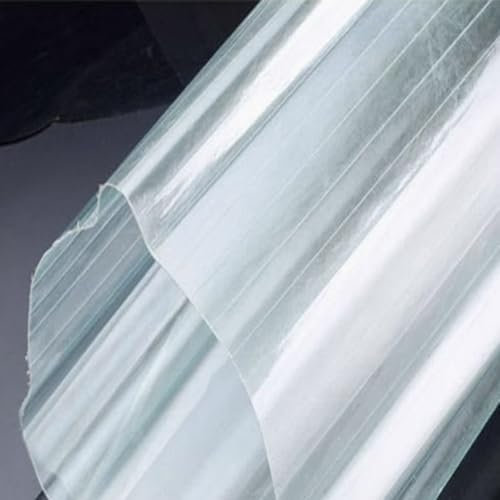 Panel para Tejado de Invernadero Resistente a La Lluvia y UV,Panel de Fibra de Vidrio Corrugada,Placa de Iluminación Transparentes de 1.5mm,Paneles de Techo Aislante (0.9x1m/35x39in,3 pcs)