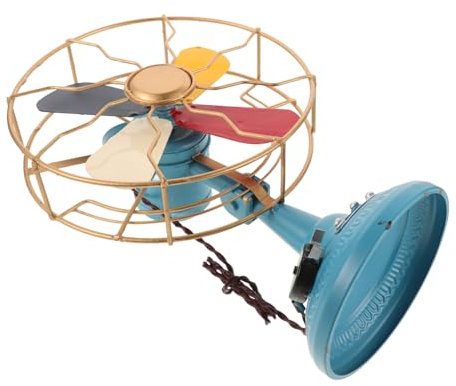 Hemobllo Ventilateur De Table Forme De Sculpture Vintage Décor De Bureau Rétro Ornement De Maison Élégant