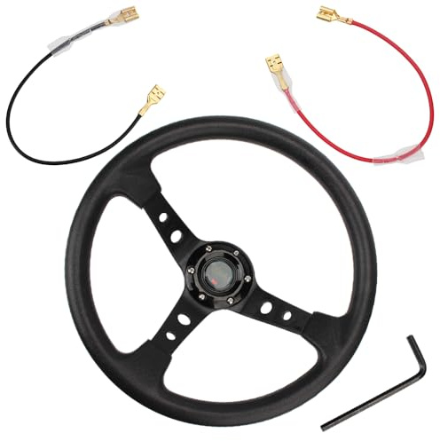 Volante Sportivo Auto, Volante a Calice Volante sportivo alla deriva da 14 pollici for auto corsa universale in PU