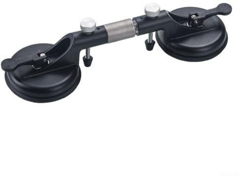 Colocador de costura de azulejos con ventosas ajustables y perilla de tensión para una colocación segura y alineación impecable en encimeras de granito y instalaciones de suelos (ventosa - 125 mm)