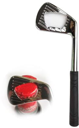 Whimsigulp Personalised Bottle Opener for Golf Lovers, Novelty Metal Bottle Openers, Ideal Golf Prizes, Beer Bottle Opener for Parties, Clubs, Home Use (Silver)