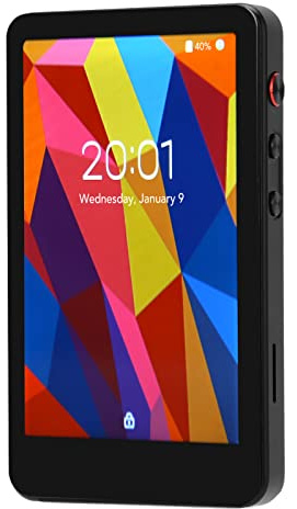 Aumotop Lettore MP4 HD Octa Core CPU Riduzione del Rumore Radio FM Lettore Musicale per Appassionati di Viaggi MP4 Portatile in Metallo con Touch Screen Completo da 4,0 Pollici (Con scheda di