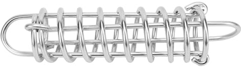 HELEVIA Molla ormeggio in acciaio inox, ad alta resistenza, ammortizzante, molla, ammortizzatore navale, molla snubber, diametro bobina 6 mm, per navi, yacht