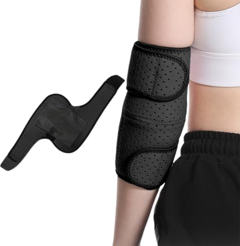 UIEXEA Ellenbogenstütze Ellenbogenbandage Atmungsaktive Armbandage Ellbogen Stütze Verstellbar Ellenbogenschiene passt Rechts und Links Ellenbogenstütze Damen Herren