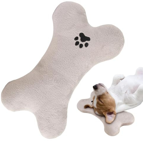 Hundekissen, waschbares Kaukissen, beruhigendes Kissen in Knochenform, Hundeknochen-Kaukissen, stabiles, komfortables Design für kleine, mittelgroße und große Welpen, Kätzchen, aggressive Kauer, Kusch