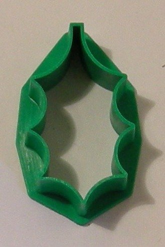 Cookie cutter Holly Leaf plastic 4 cm guaranteed quality