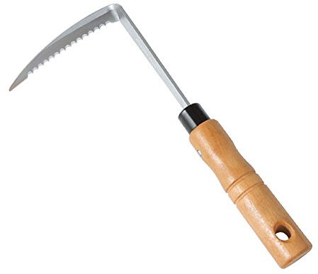 Faucille de mauvaises herbes.