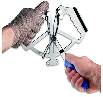 F. DICK Messerschärfer, Messerschleifer zum Durchziehen I spezielle Schärfstäbe, immer perfekter Winkel, Edelstahl gehärtet, manuelles einfaches Schärfen) Silver Steel HYPERDRILL 90086000