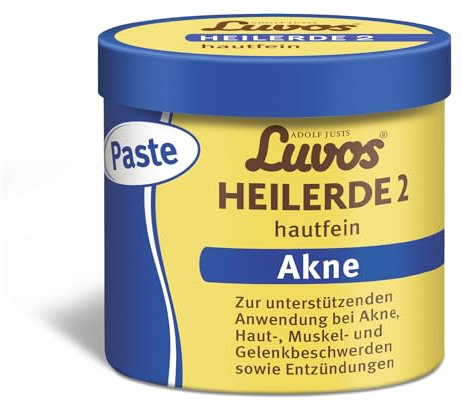 Luvos Heilerde 2 hautfein Paste - Gebrauchsfertige Paste zur unterstützenden Anwendung bei Akne, Haut-, Muskel- und Gelenkbeschwerden sowie Entzündungen - 720 Gramm