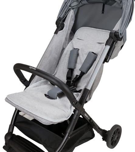 Babysanity Copri Passeggino Estivo in Spugna di Cotone100% Certificato Oeko Tex Leggero Traspirante Antisudore per Bambini e Neonati Senza Imbottitura - Made in Italy (Grigio)