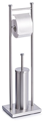Zeller WC-Garnitur, Edelstahl / 22 x 18 x 76