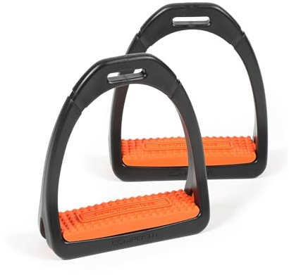 Shires Compositi Premium Stirrups, Orange - Orange