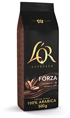 L'OR Espresso Forza Coffee Beans 500g Intensity 9