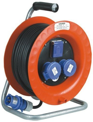 Avvolgicavo Maurer Mt30 3X2,5 2 P +Schuko 230V-Ip44 Materiale Elettrico Industriale