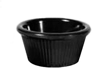 García de pou Ramequins Cannelés 90 Ml 7,8 Cm Noir Melanine - 48 unités