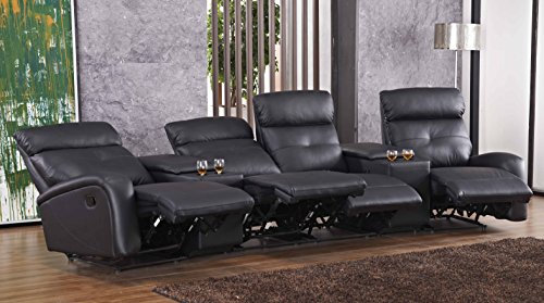 Mapo Möbel Ledersofa Kinosofa Fernsehsofa 5130-Cup-42-S