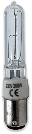 Ba15d B15d Halogenlampe Ceramik 200W 230 Volt Klar Ersetzt 64499 und 64479