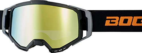 Bogotto B-1 Motocross Brille, schwarz/orange, Einheitsgröße