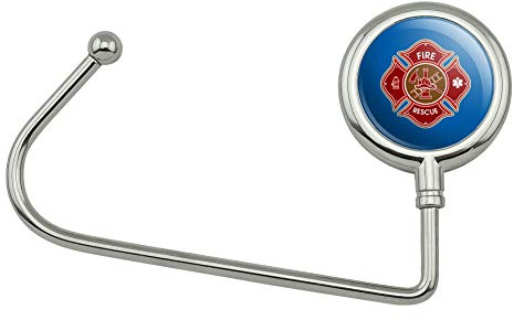 GRAPHICS & MORE Firefighter Fire Rescue Maltese Cross Purse Bag Hanger Holder Hook