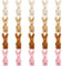 20 Pieces Easter Mini Plush Rabbit Tiny Joint Bunny 2.4 Inch Small Rabbit Doll Soft Bunny Stuffed Animal Toys for Birthday Cake Wedding Decorations Party Favors(Long Plush Style)