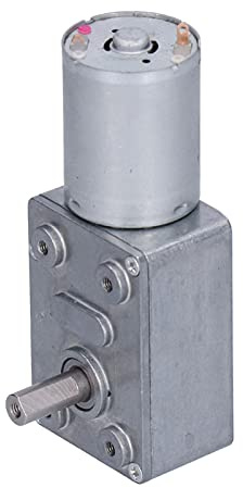 DC 12V 10RPM Schneckengetriebemotor Hohes Drehmoment Drehzahl Reduzieren Turbine Elektrischer Getriebemotor für Heimwerker 4632‑370, Getriebemotor | Reduziert Drehzahl für Modellbau, kompakter Elektromotor, Worm-Gear-Design, für DIY-Projekte und Turbinen