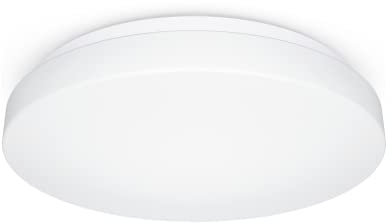 Steinel LED Deckenleuchte RS 20 S - 9,4 W Wandlampe, 942 lm, 360° Bewegungsmelder, Softlichtstart, Nachtlicht, Dauerlicht, Weiß, Warmweiß