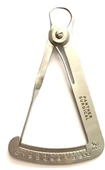 Stainless Steel Iwanson Crown Calipers & Boley Vernier Calipers Ruler Micrometer Tools Orthodontic Meausring Lab Instruments (0 to 10mm)