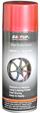 EASTUP Premium Metallic Acrylic Enamel Wheel Paint Wine-Red Color - Brilliant Finish, High Durability, Fade-resistant, Quick Drying Rim Coating Spray Paint.