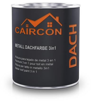 Dachbeschichtung 3in1 Dachfarbe für Metalldach Blechdach Farblos - 750ml
