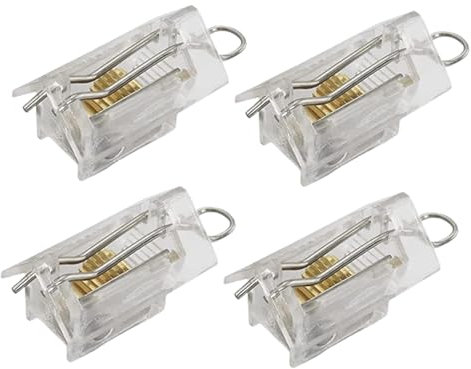 rockible 4 Pieces Roman Shade Cord Lock Cord Lock Mechanism Blind Window Shades Clear Indoor Use Venetian Blind Cord Locks for Home