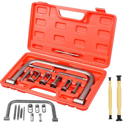 LQGTQO 12 Pezzi Compressore Molle della Valvola Kit, Compressore Molla Valvola con Parti di Macinazione della Valvola, Compressore Auto Accessori, Kit Attrezzi Moto, per Moto Furgoni Auto