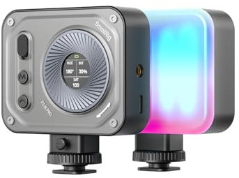 SMALLRIG Vibe P108 Pro RGB Vidéo LED Portable, Éclairage Caméra Pour Photographie, Cold Shoe, CRI95+, 2500-6500K, 12 Effets, Accessoires de Remplissage Pour Créateur de Contenu, Streaming - 4661