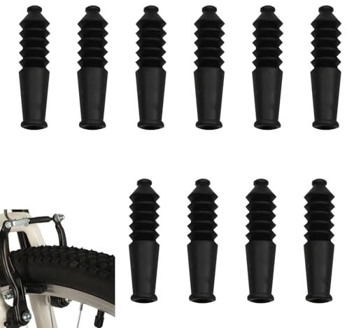 Lokxmve 10 Soffietti in Gomma Universale per Bici, Protezione Antipolvere per Cavi Freno, Accessori per Mountain Bike V Brake Boots